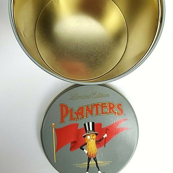 2 Vintage Planters Peanuts Mr Peanut Tin 1980 - Picture 7 of 8